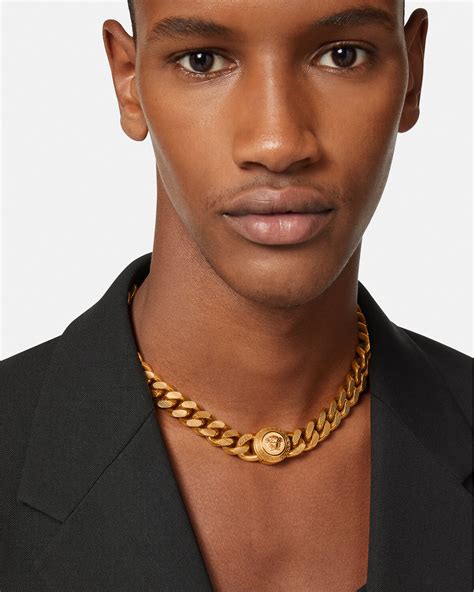 versace medusa necklace fake|Versace Medusa necklace men's.